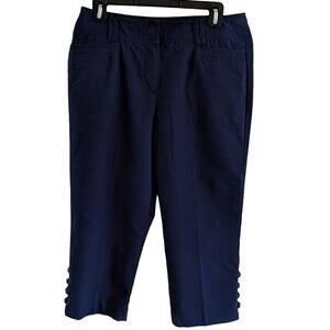 EUC Larry Levine Navy Pants, 12